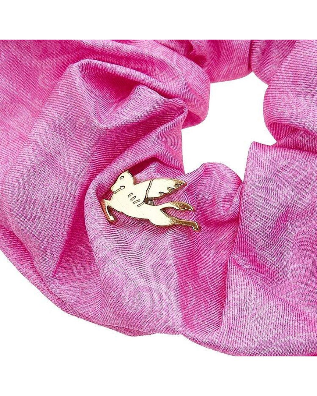 Etro Pink Logo Hair Ring