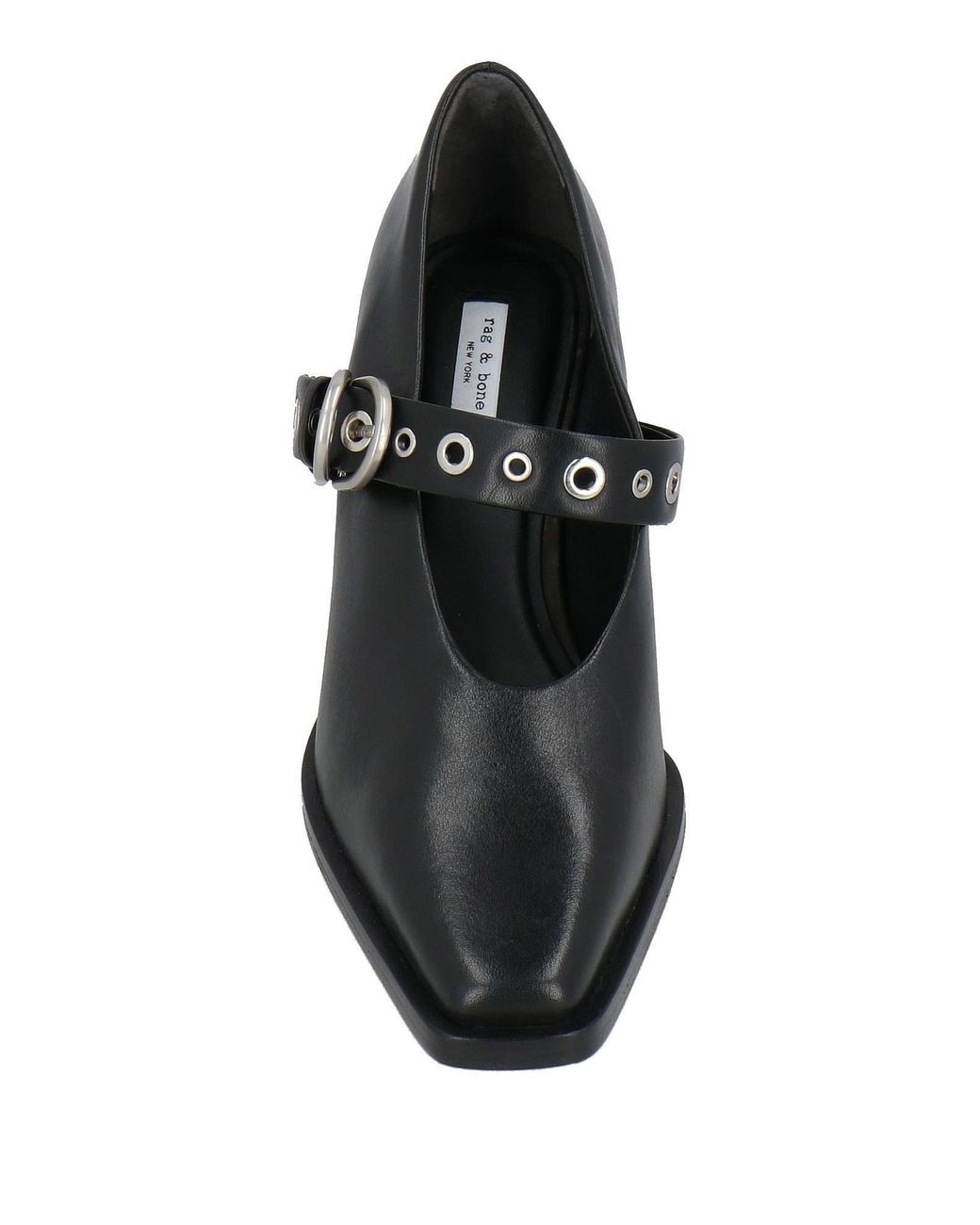 Rag & Bone Black Square-Toe High Heels