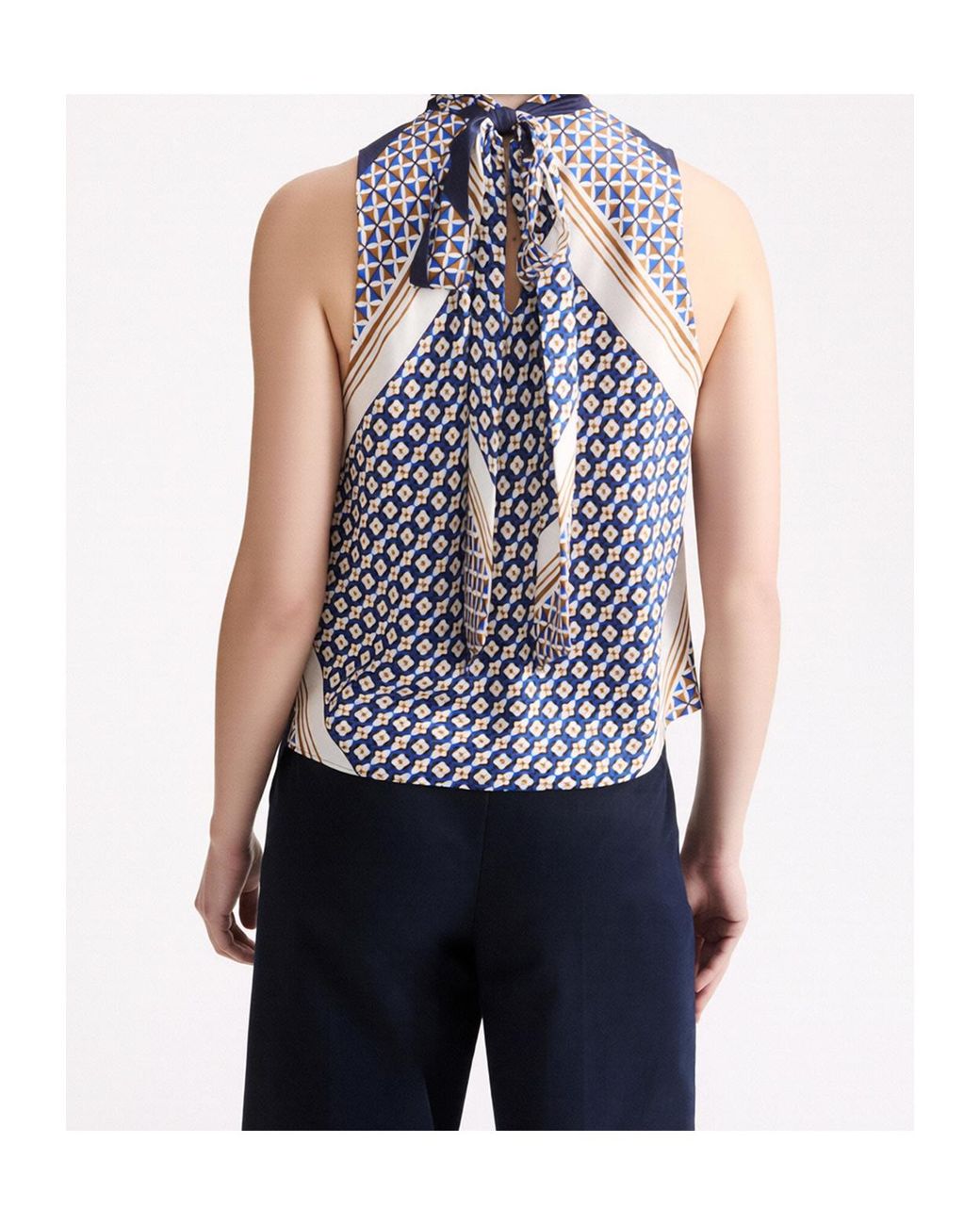 Marella Blue Printed Top