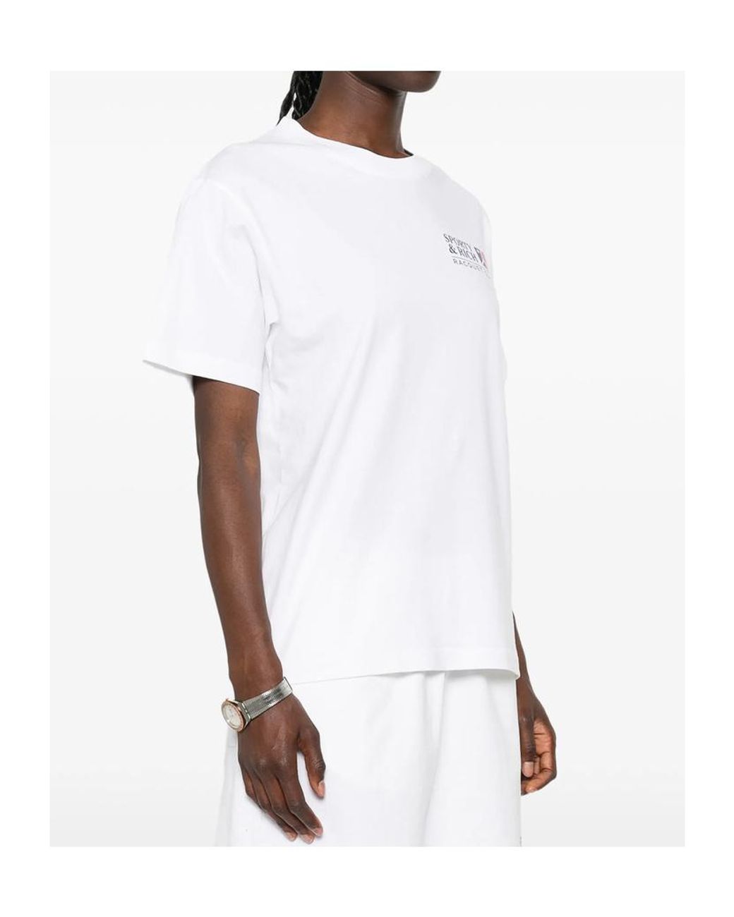 Sporty & Rich White Short-Sleeved T-Shirt