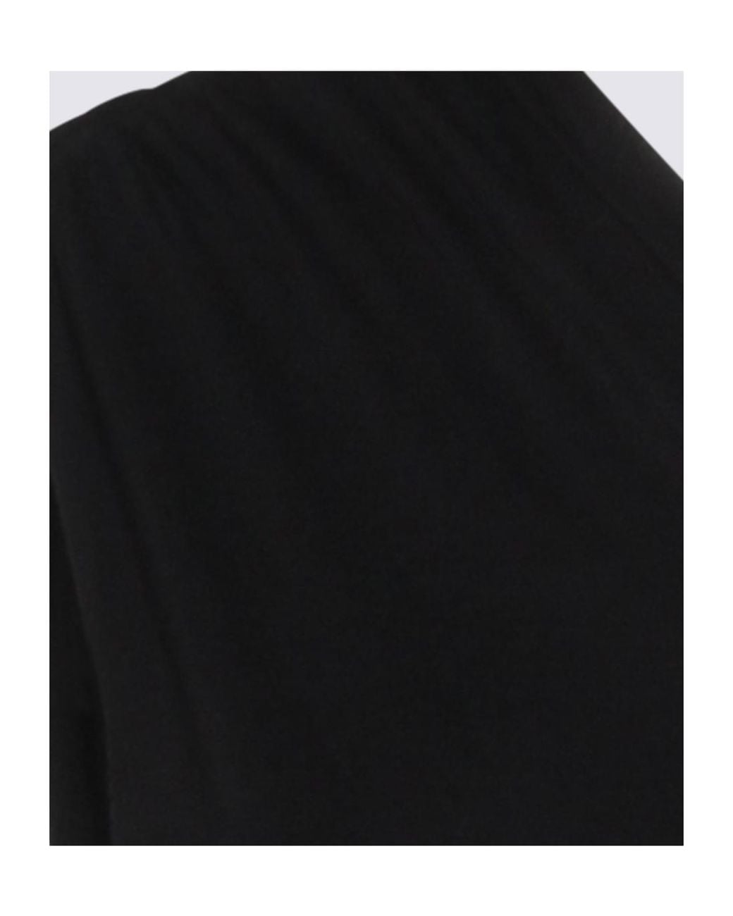 Thom Krom Black One-Shoulder Sleeveless Midi Dress
