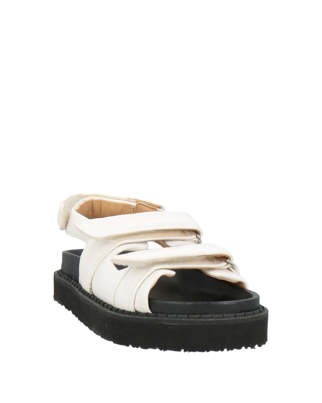 Isabel Marant White Minimalist Leather Sandals