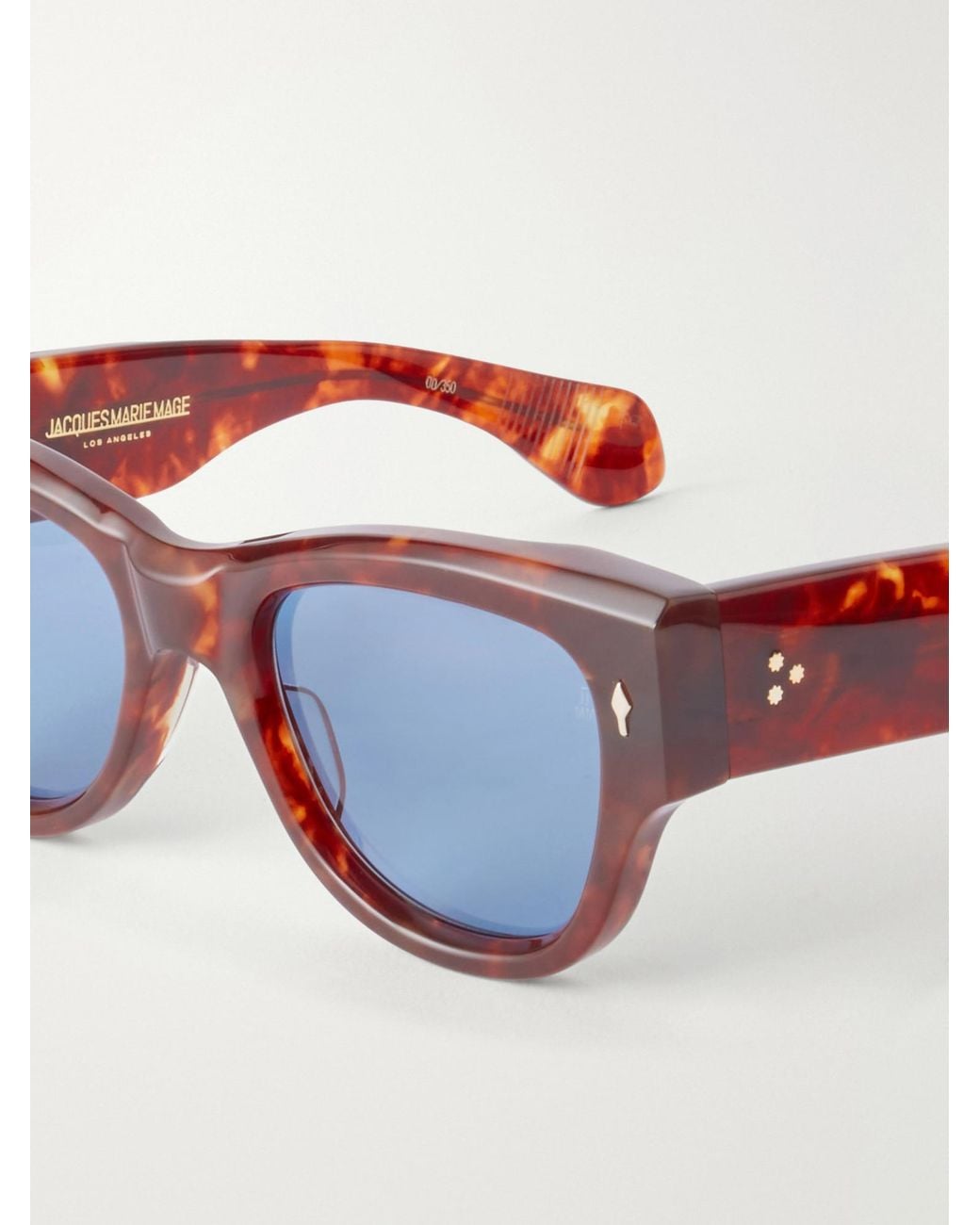 Jacques Marie Mage Purple Cat-Eye Sunglasses