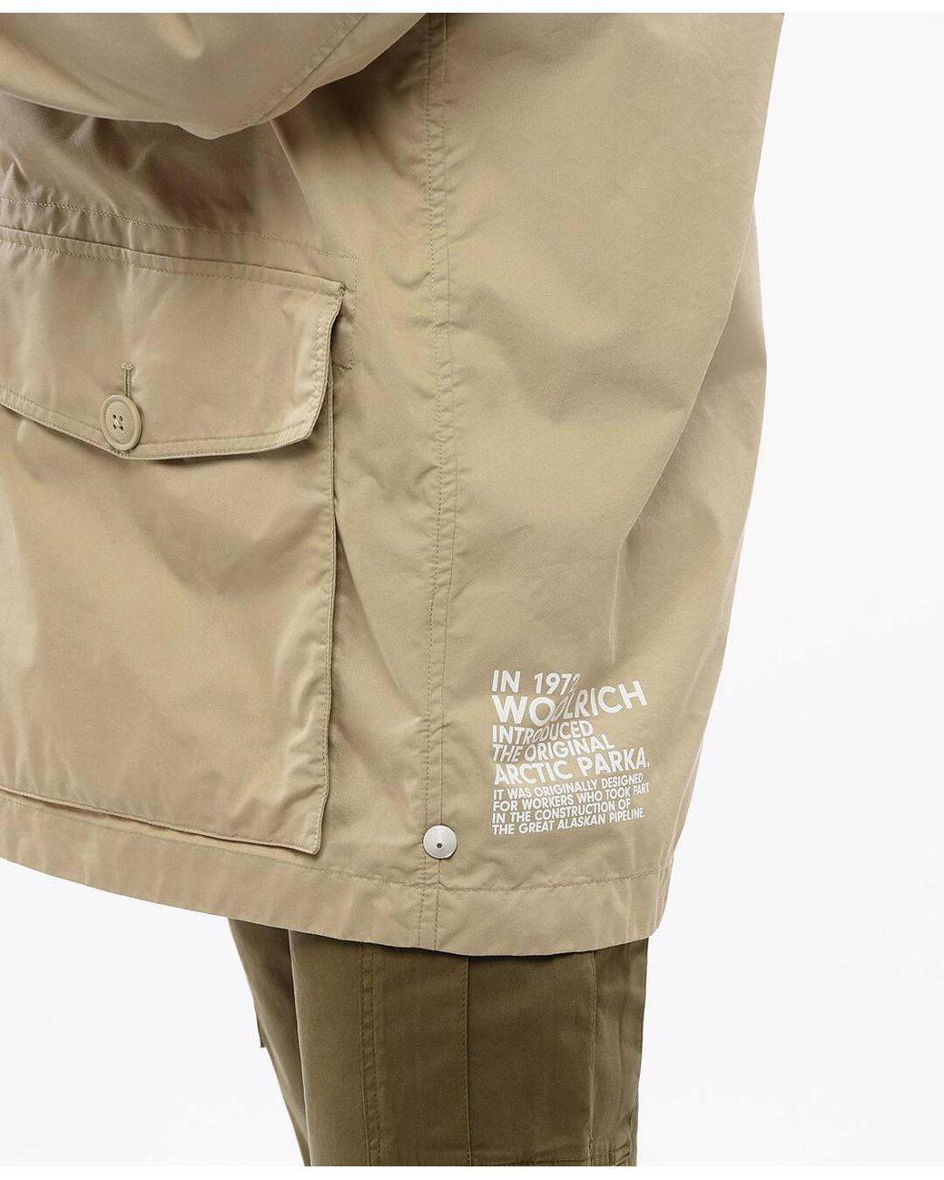 Woolrich Natural Summer Utility Parka for men