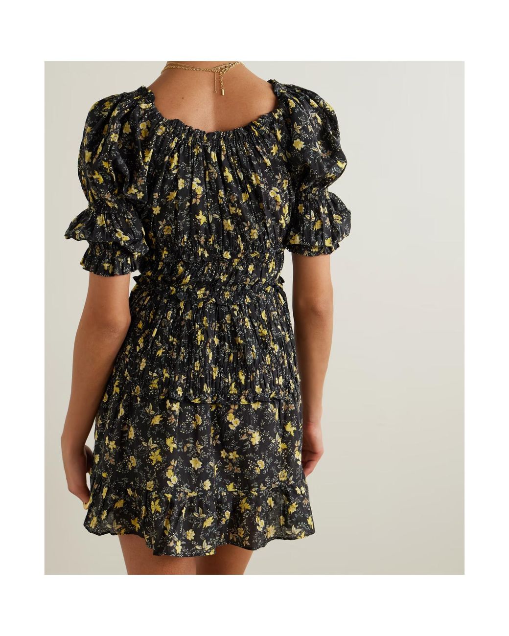 Doen Black Floral Print Dress