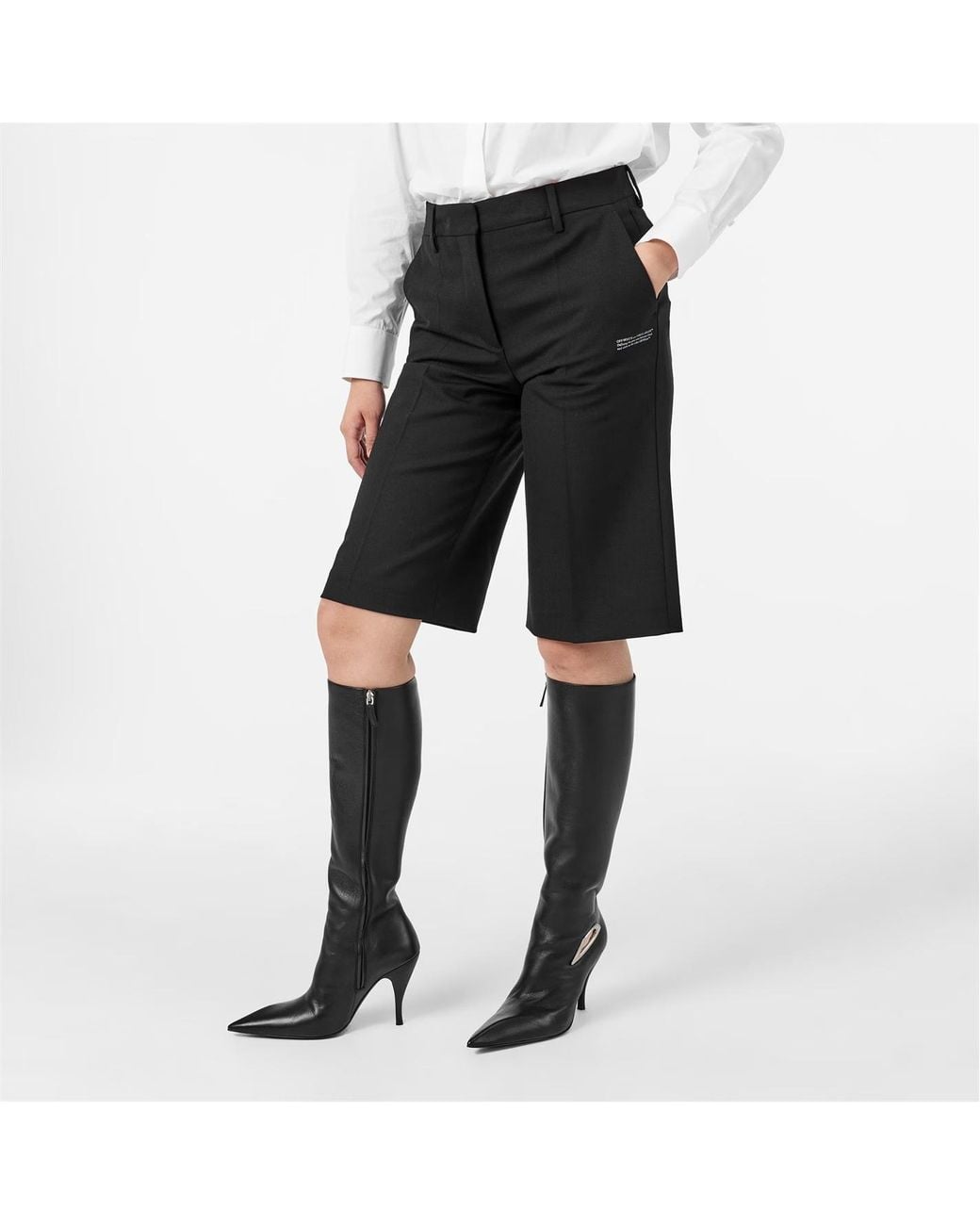 Off-White c/o Virgil Abloh Gray Tailored Shorts