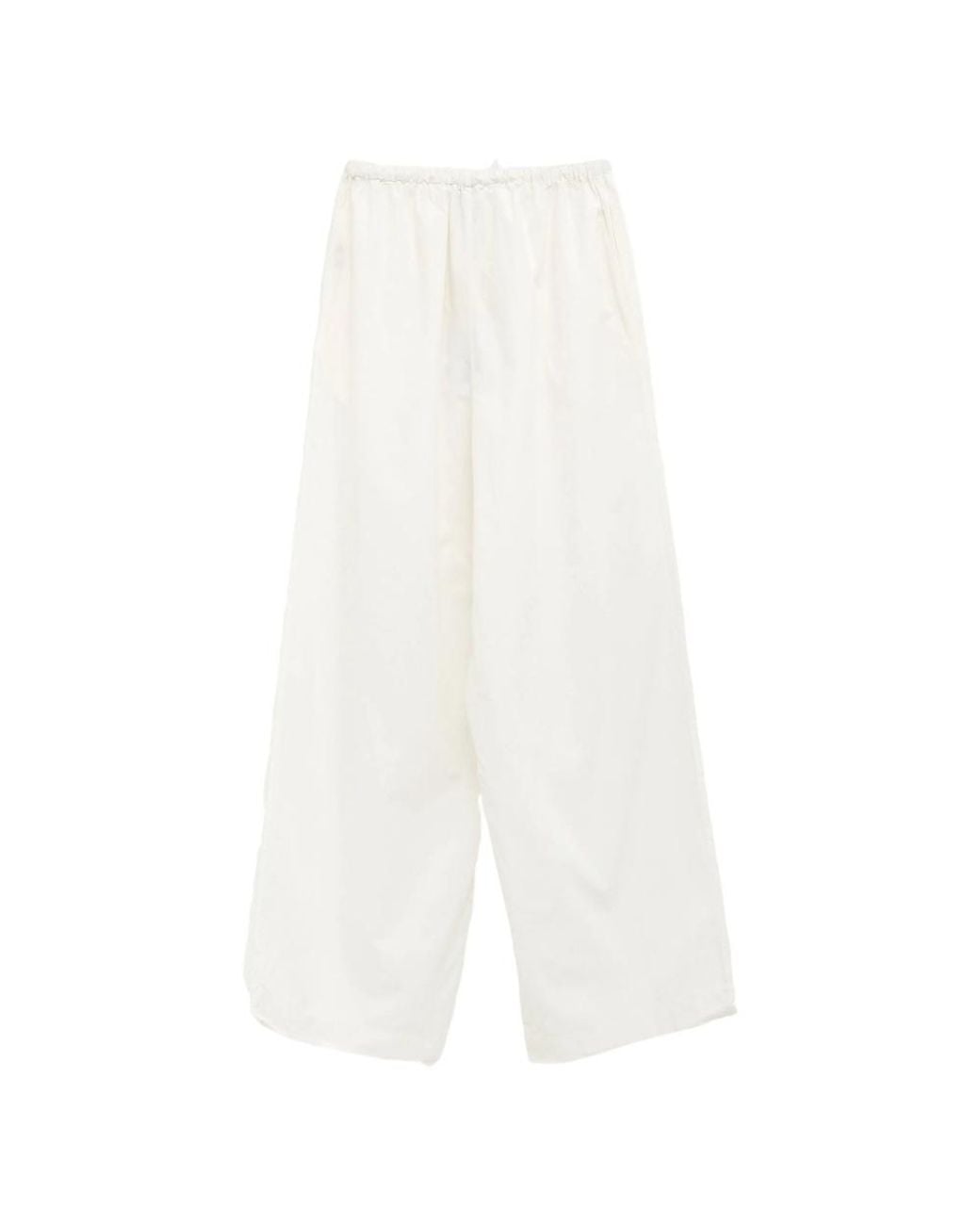 Baserange White Drawstring Casual Pants