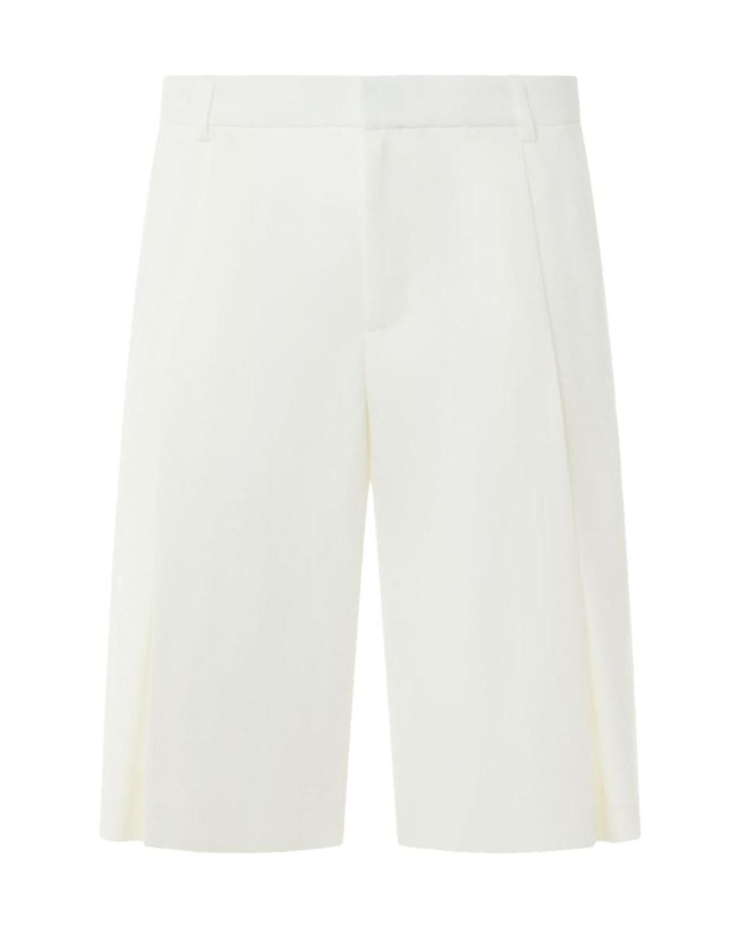 Casablanca White Tailored Bermuda Shorts for men