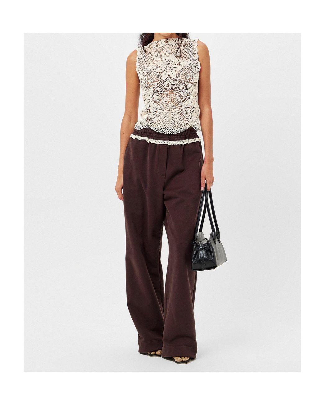 Magda Butrym Purple Wide-Leg Trousers