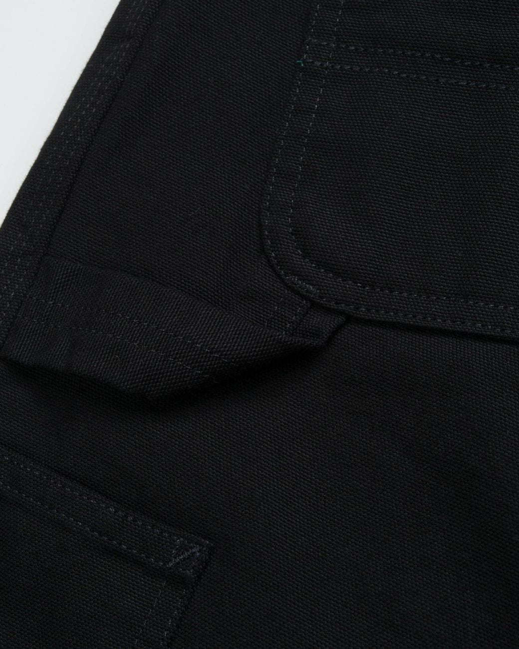 Carhartt Black Logo Patch Chino Shorts for men