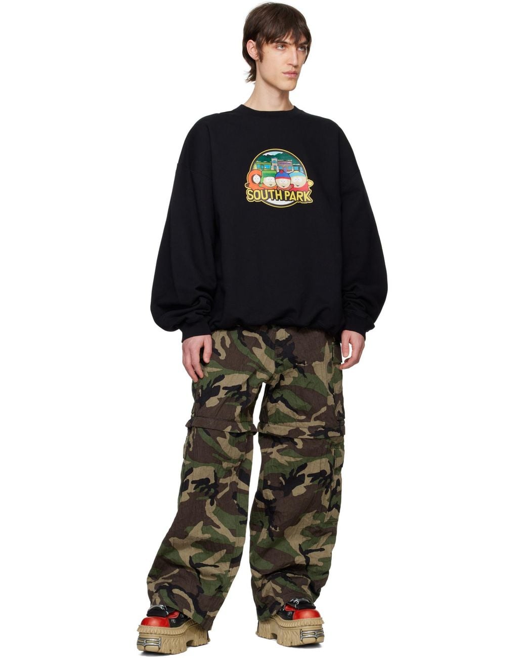 Vetements Blue Southpark Graphic Sweater for men