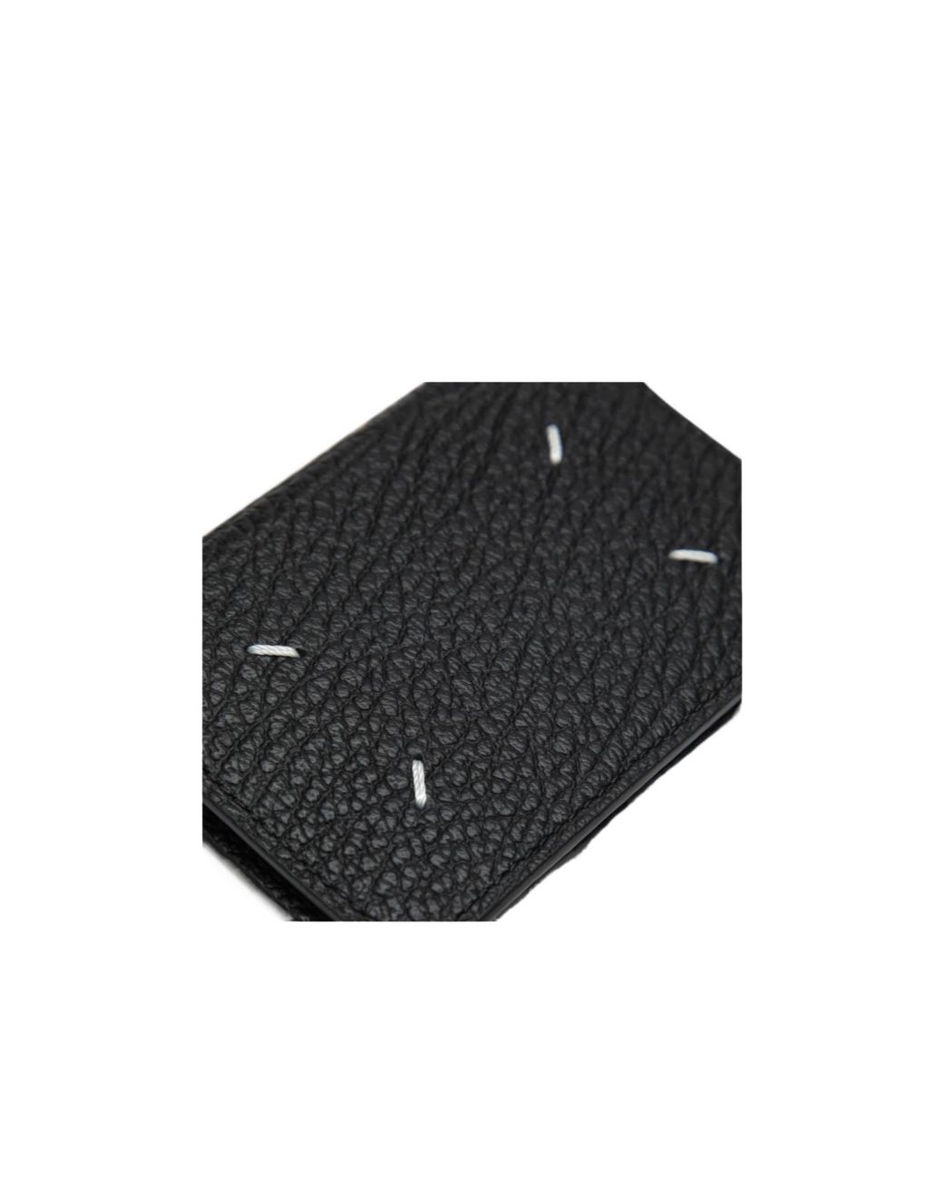 Maison Margiela Black Logo Printed Wallet