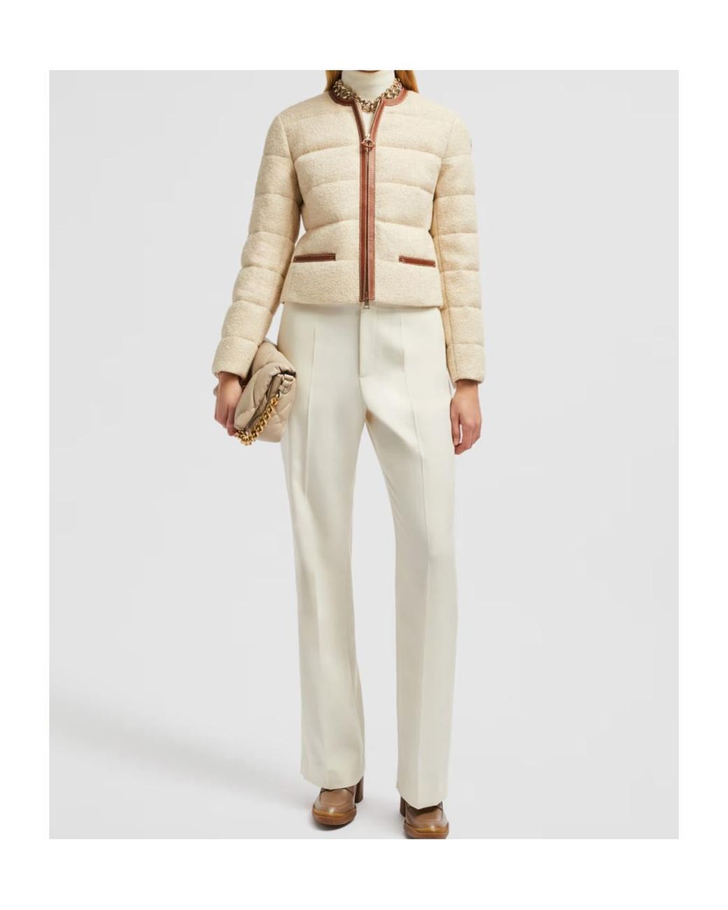 Moncler Natural Serinde Short Down Jacket