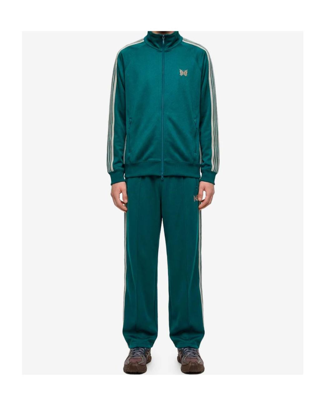Needles Green Zipper Jacket for men
