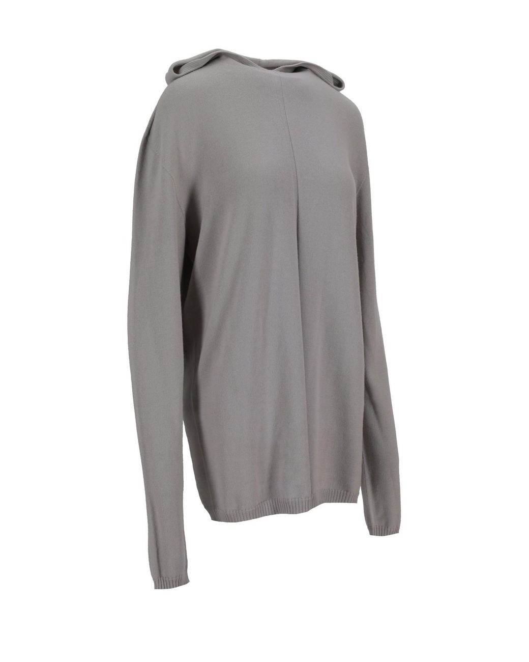 Rick Owens Gray Oversized Hoodie