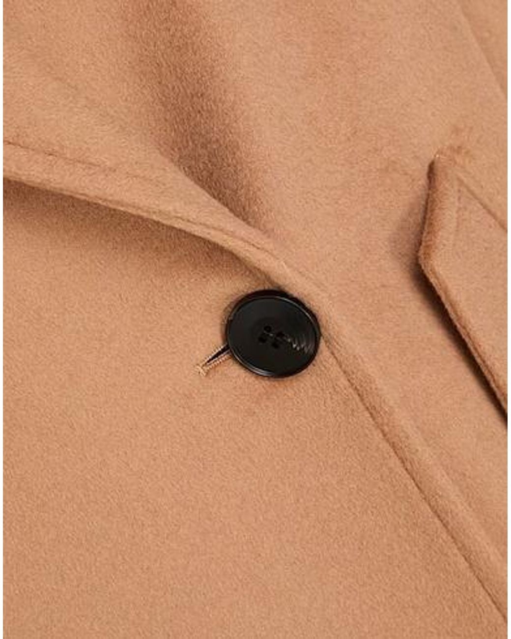 MAX&Co. Brown Double-Breasted Wool Coat