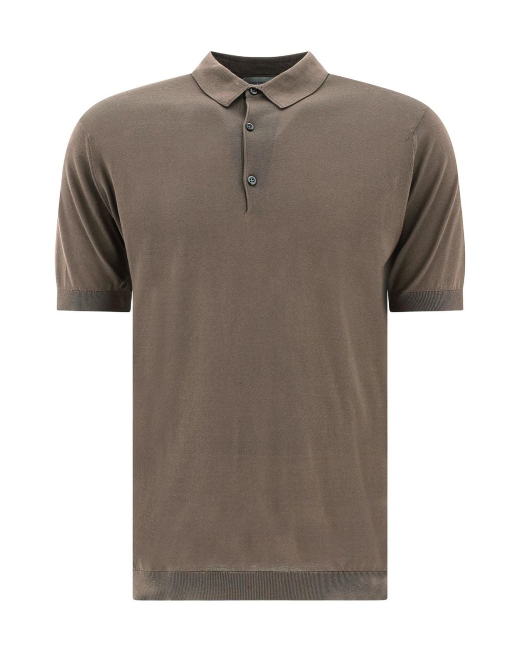John Smedley Brown Adrian Polo Shirt for men