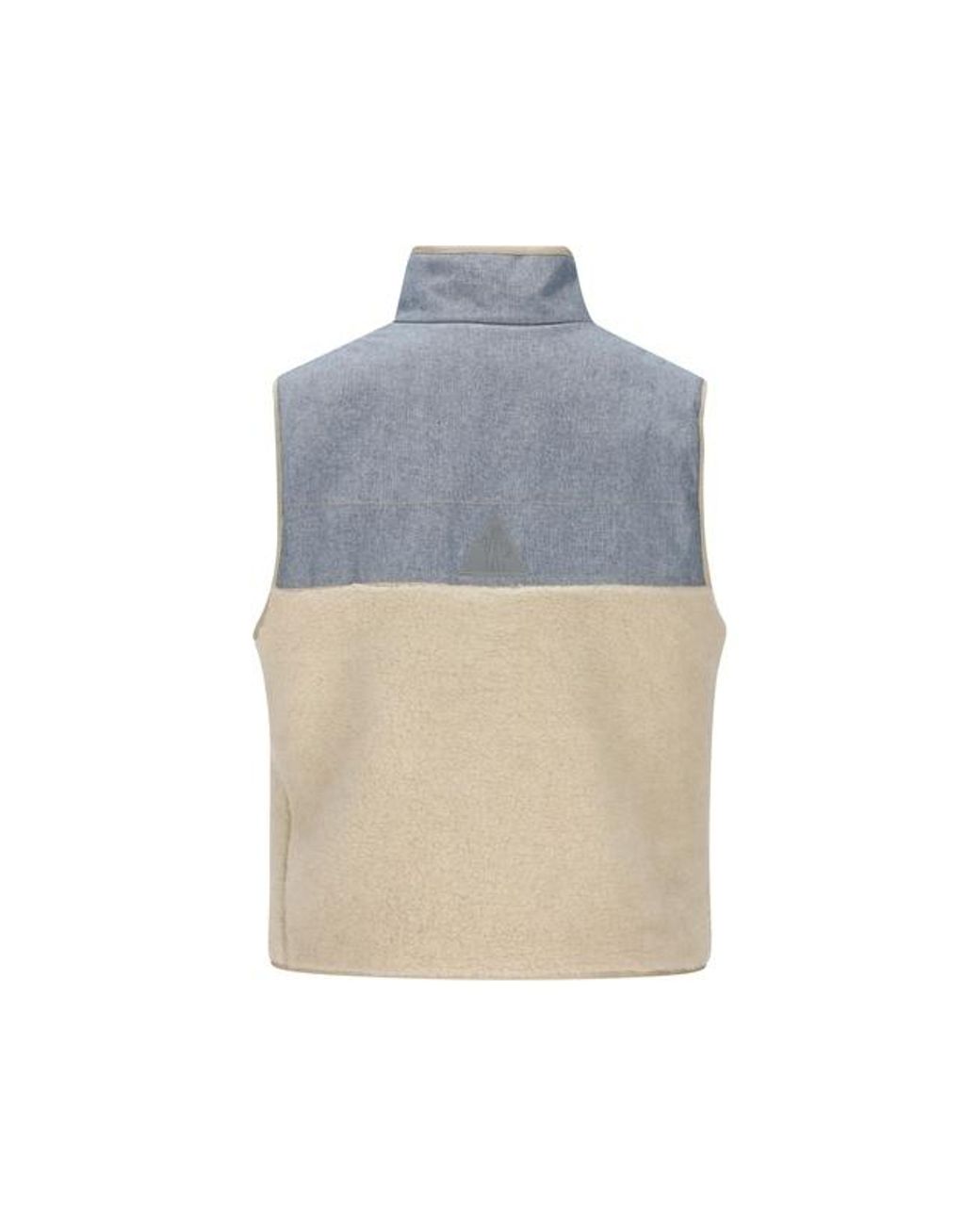 Moncler Blue Grenoble Teddy Chambray Gilet
