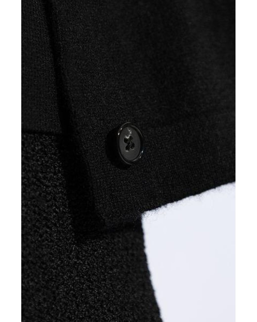 Totême Black Totême Button Up Knitted Shirt