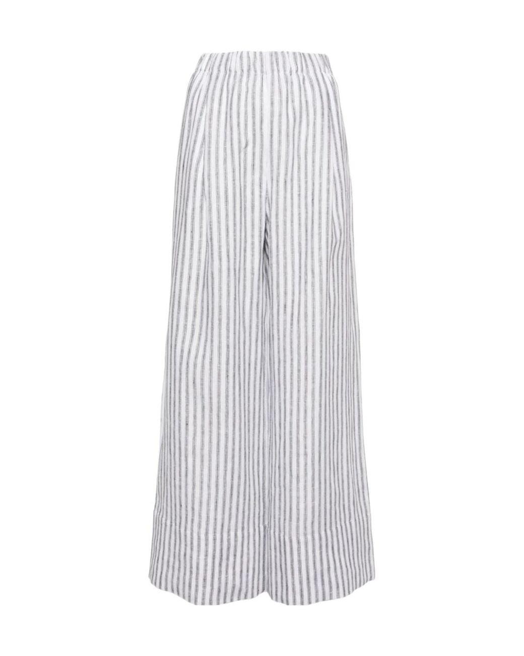Reformation White Fernando Linen Trousers