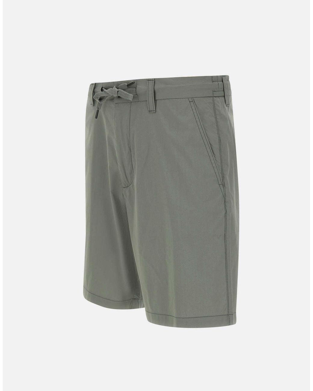 Boss Gray Drawstring Chino Shorts for men