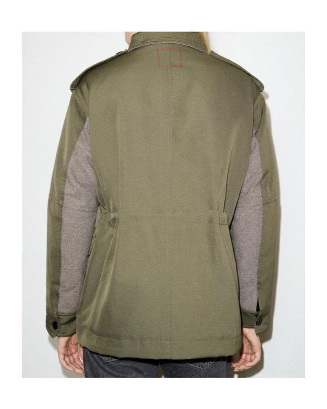 MAX&Co. Green Padded Gabardine Field Jacket