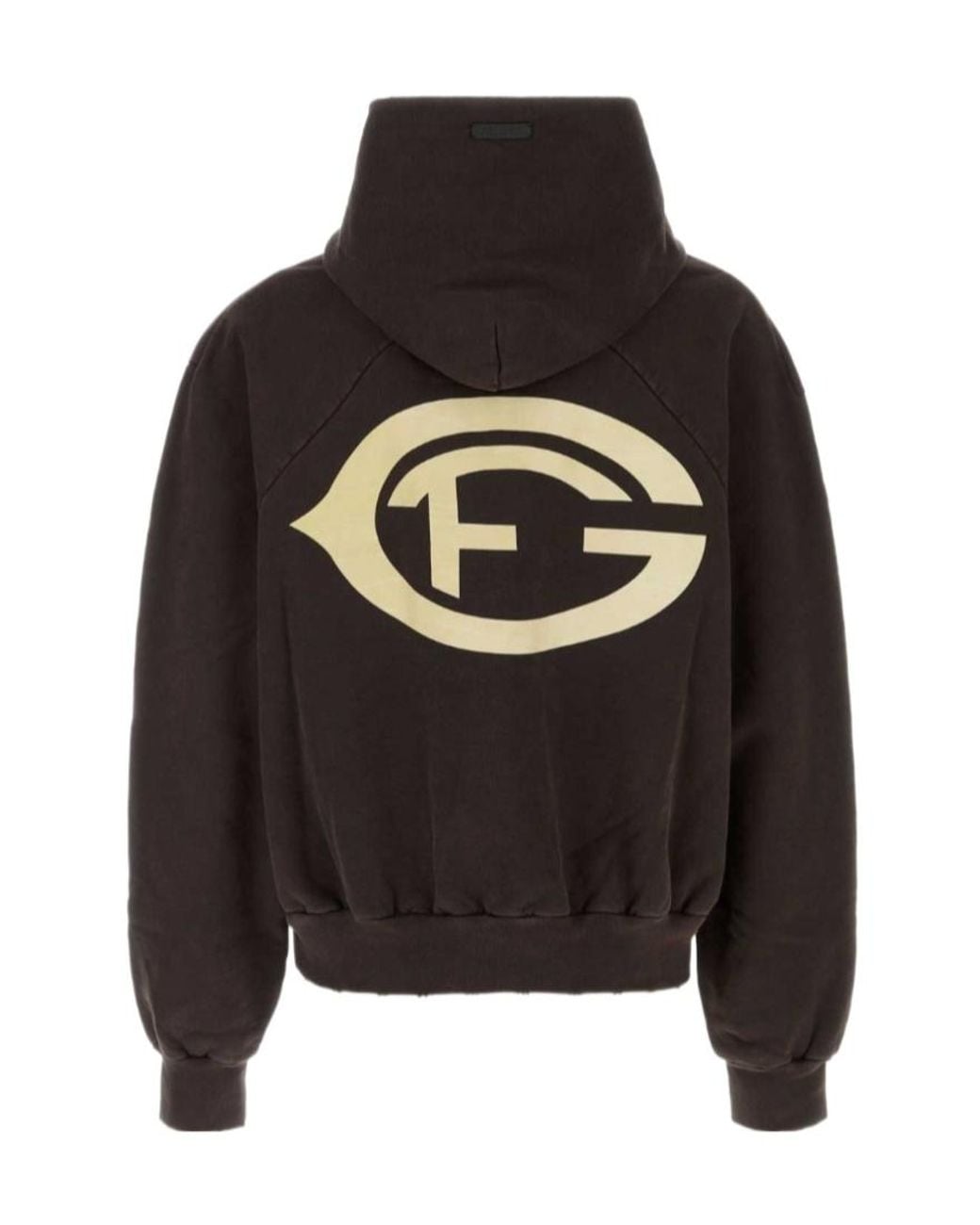 Fear Of God Black F Of G Classic Graphic-Print Hoodie for men