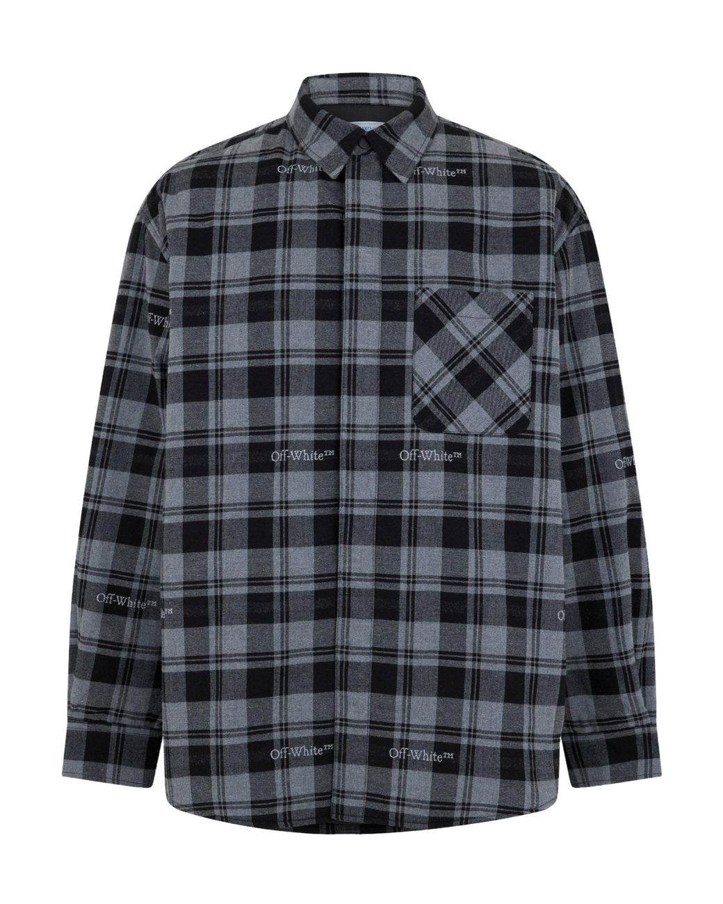 Off-White c/o Virgil Abloh Black Padded Overshirt Sn99 for men