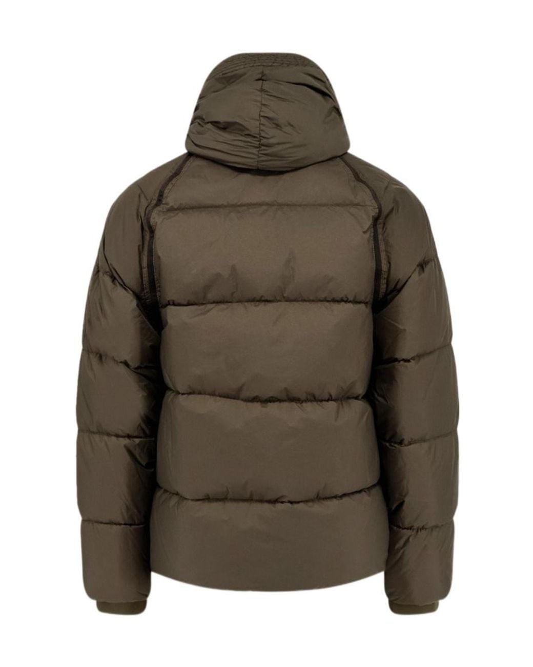 C P Company Green Down Shield Hoodie for men