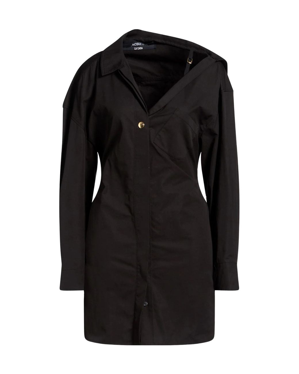Jacquemus Black Mini Dress Cotton