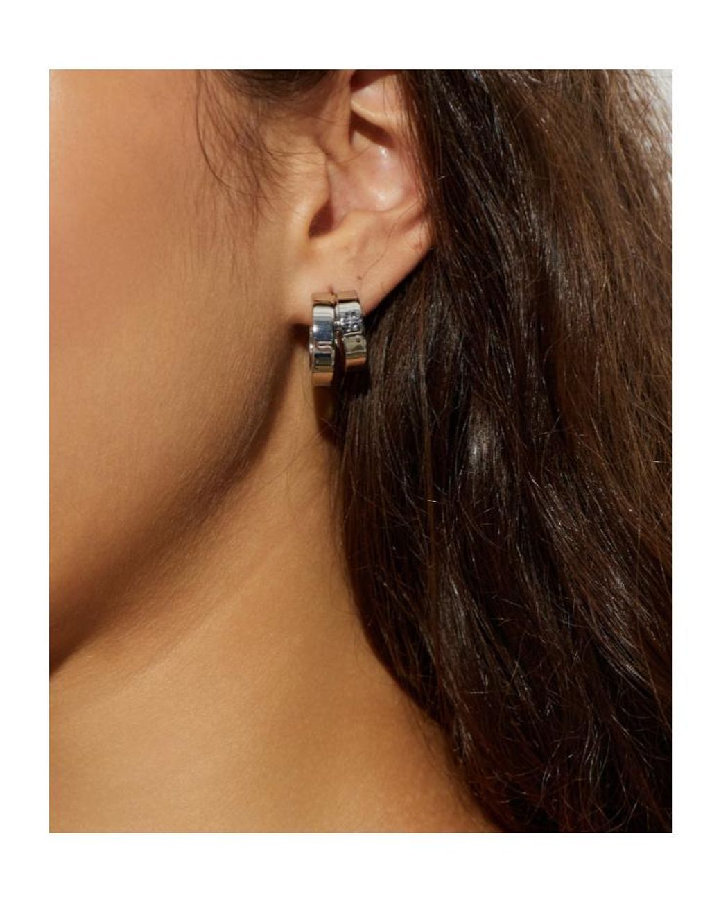 Tory Burch White Signature Earrings