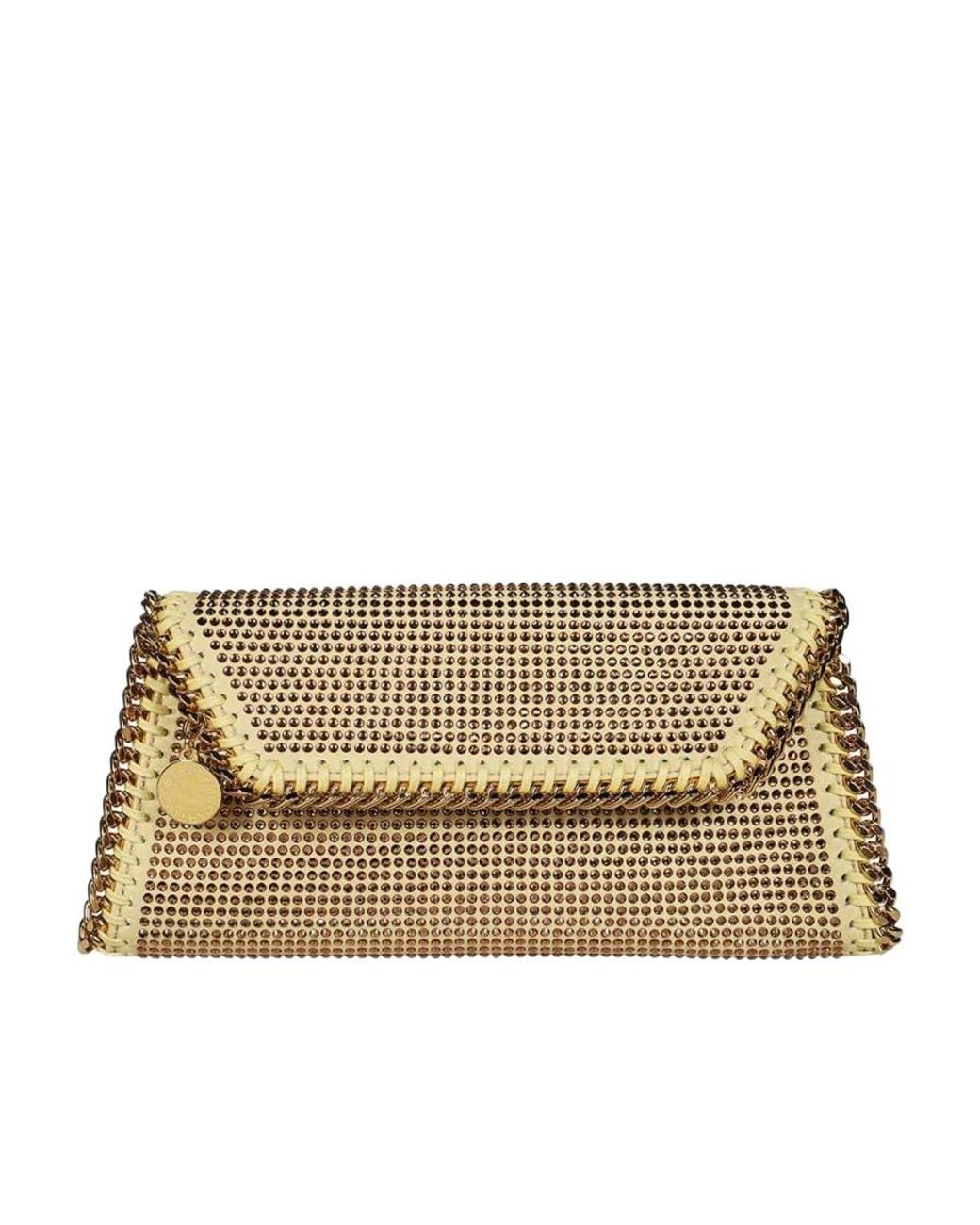 Stella McCartney Natural Falabella Hotfix Clutch Bag