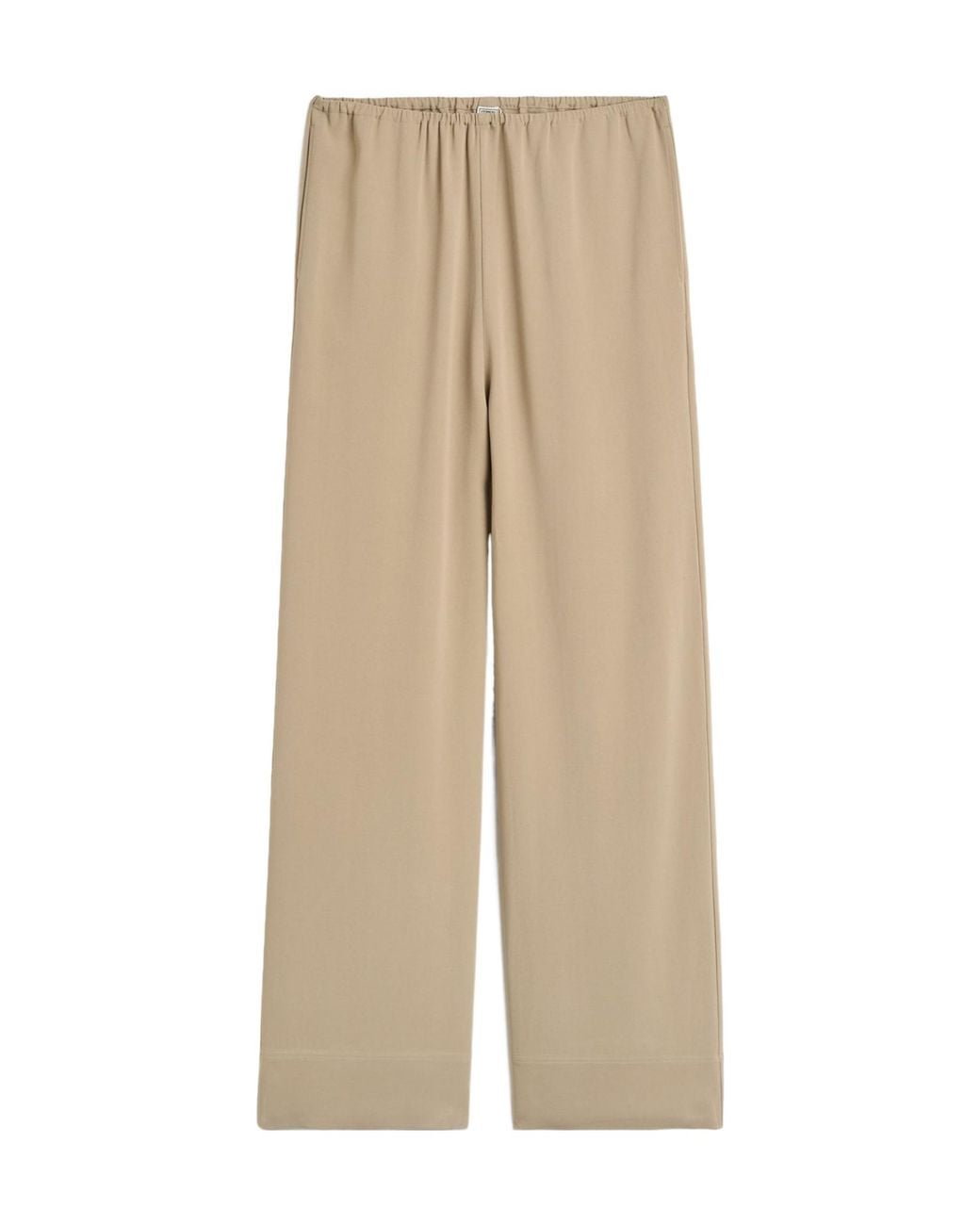 Totême Natural Elastic-Waist Casual Trousers