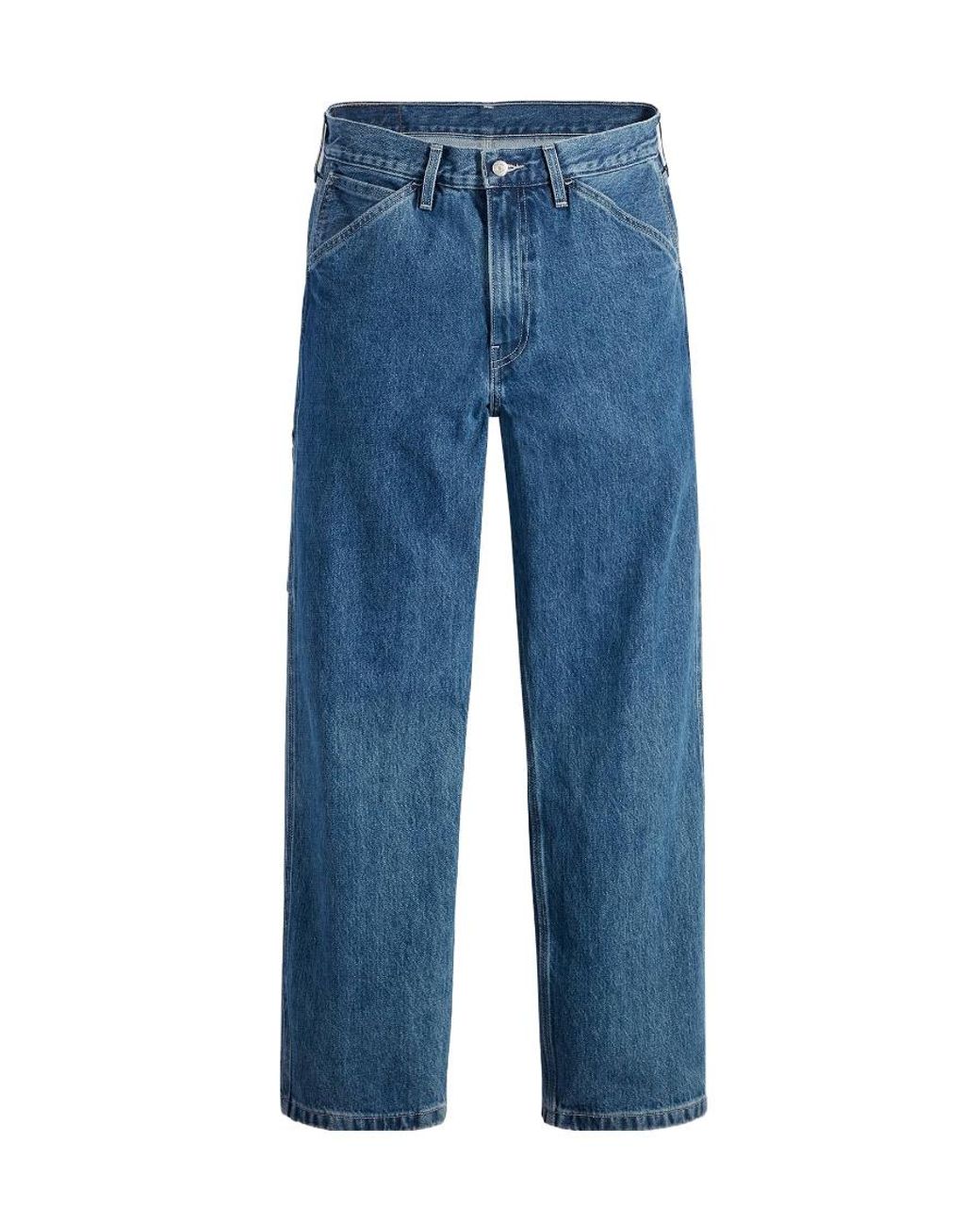 Levi's Blue 568 Straight Leg Jeans for men