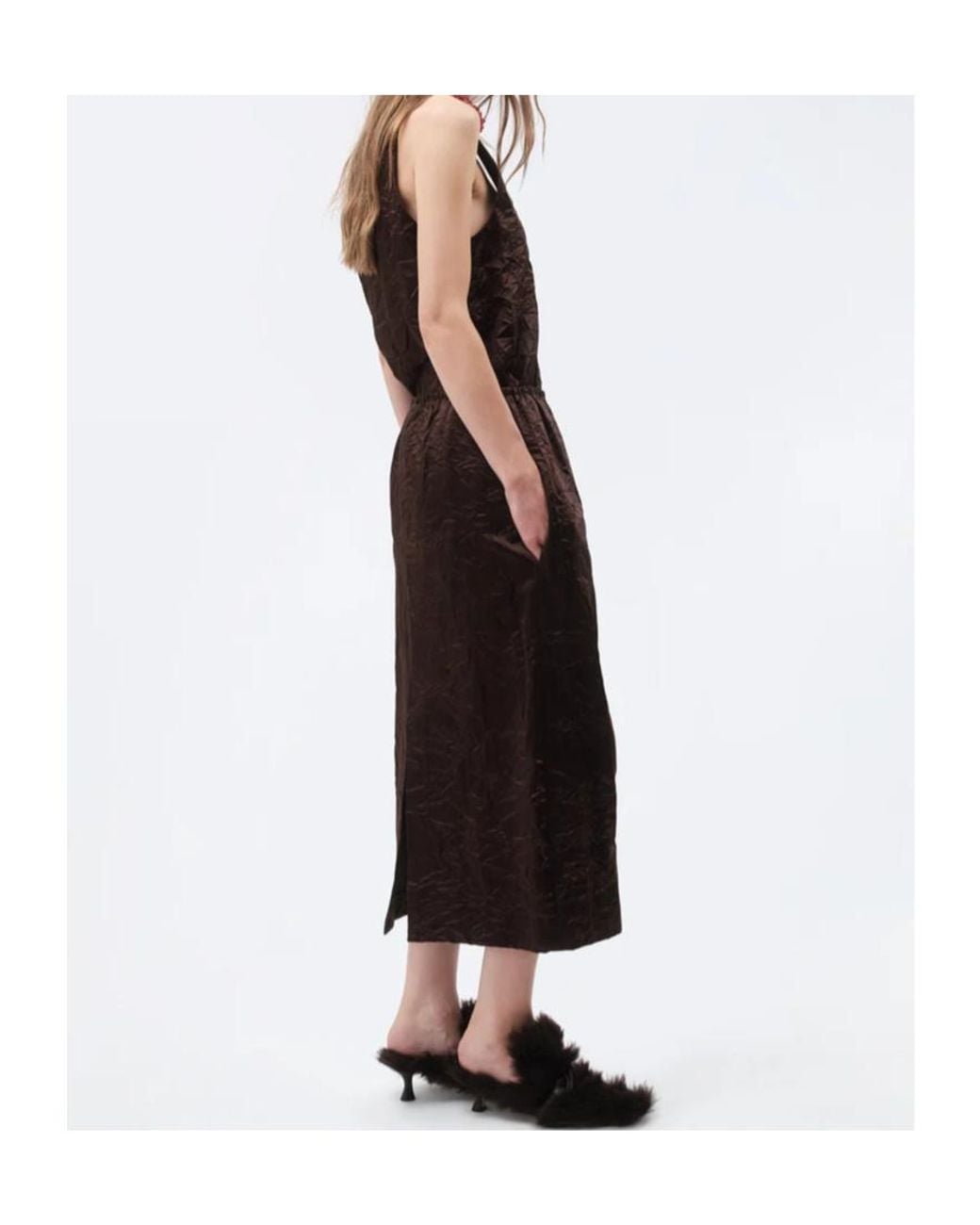 Carven Brown Pull-On Skirt