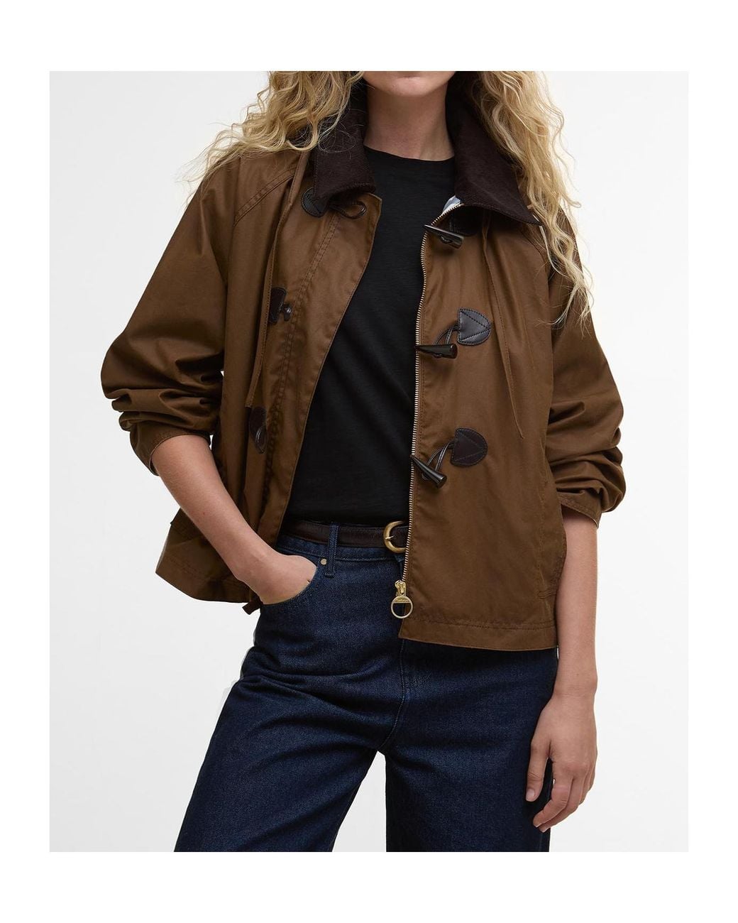 Barbour Brown Corduroy-Collar Jacket