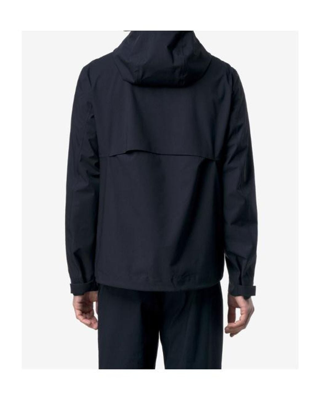 K-Way Blue Stretch Hooded Jacket for men