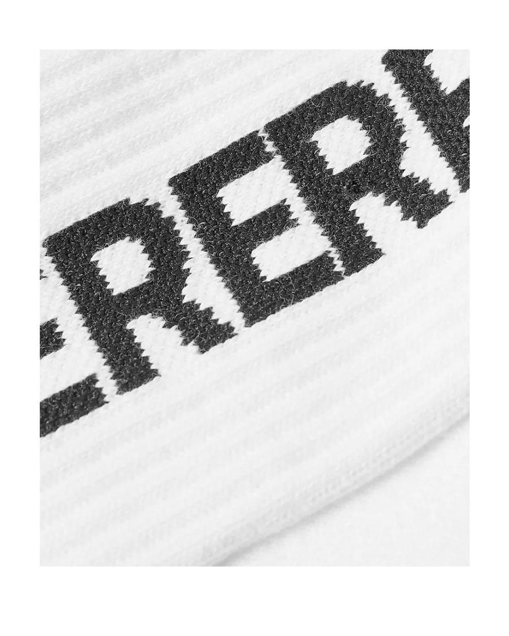 Adererror White Logo Letter Knit Socks for men