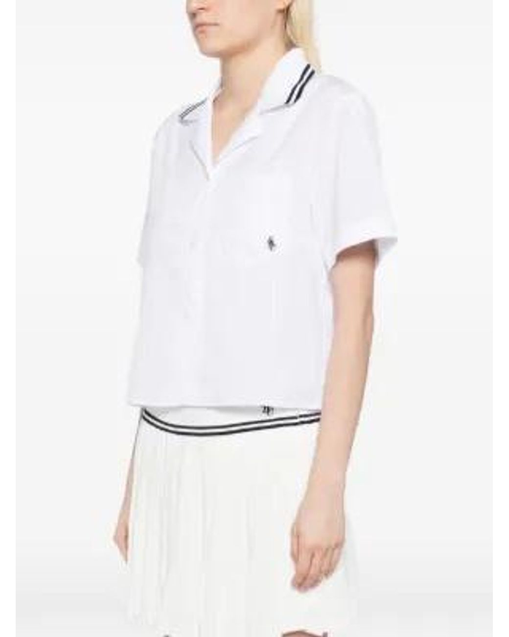 Sporty & Rich White Src Buttoned Shirt