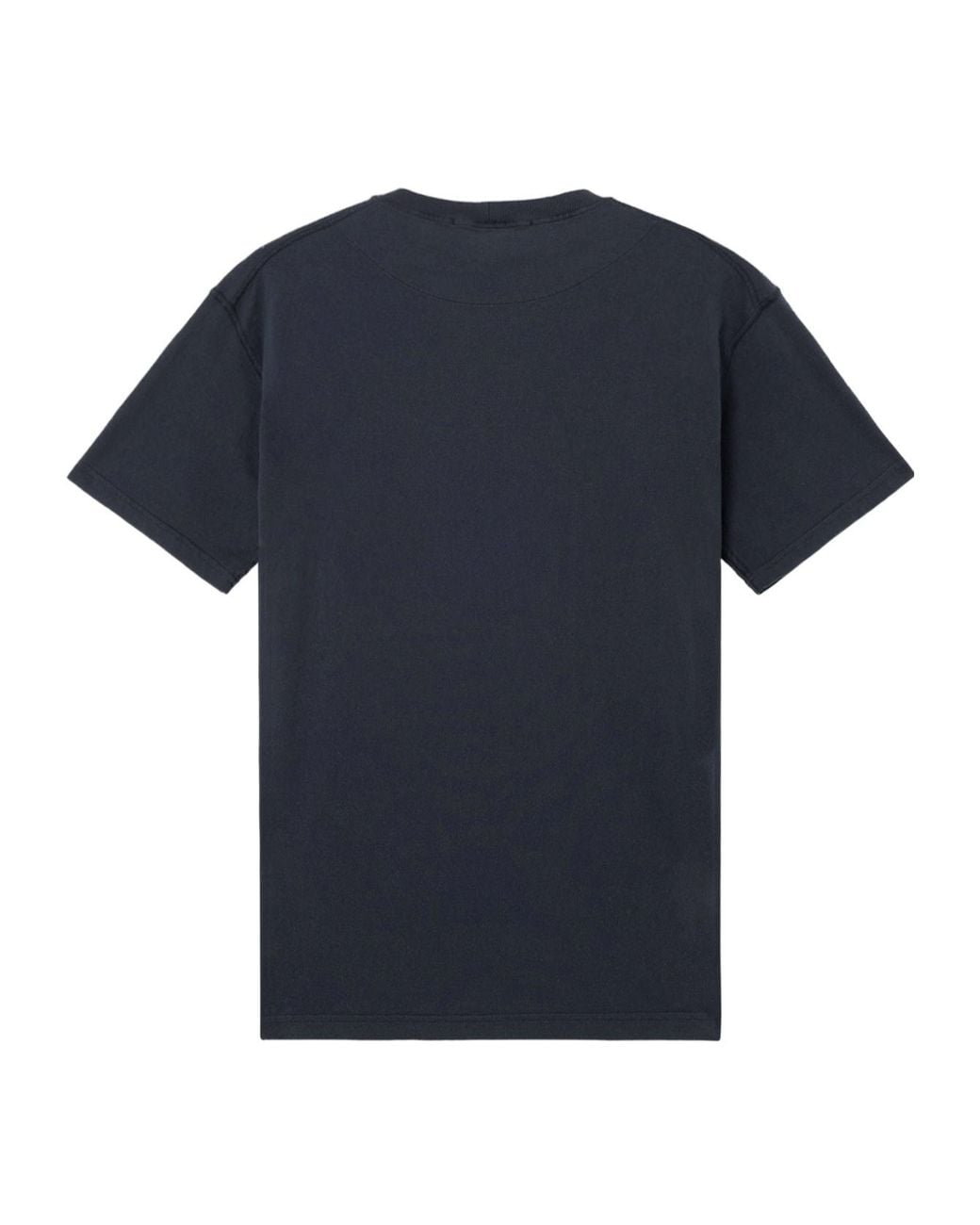 Stone Island Blue Compass Patch Crewneck T-Shirt for men