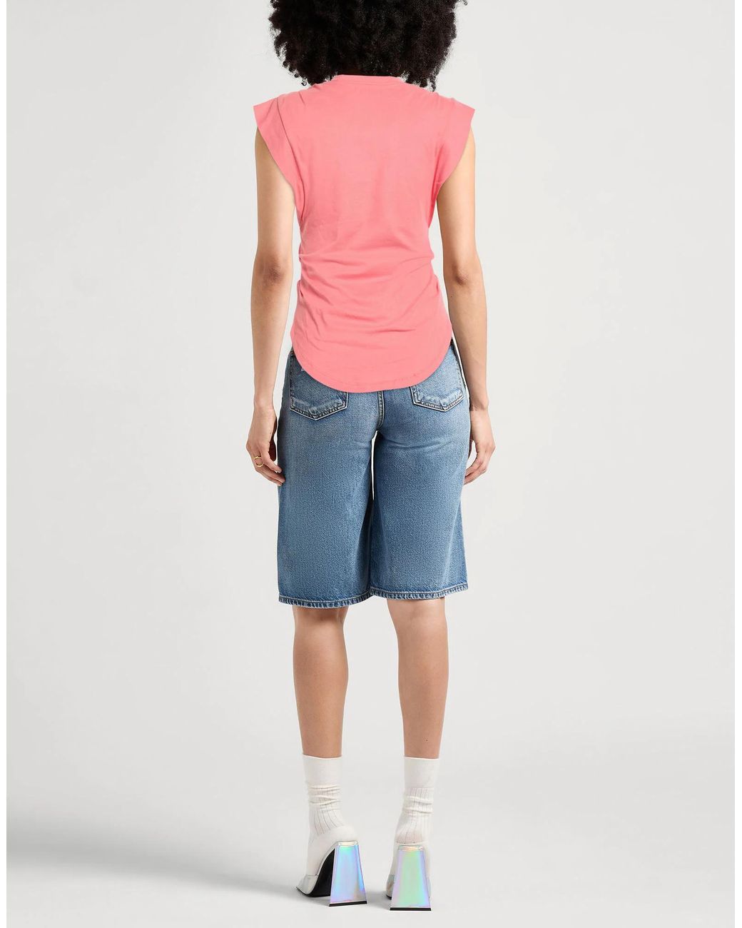 Isabel Marant Pink Coral T-Shirt Cotton