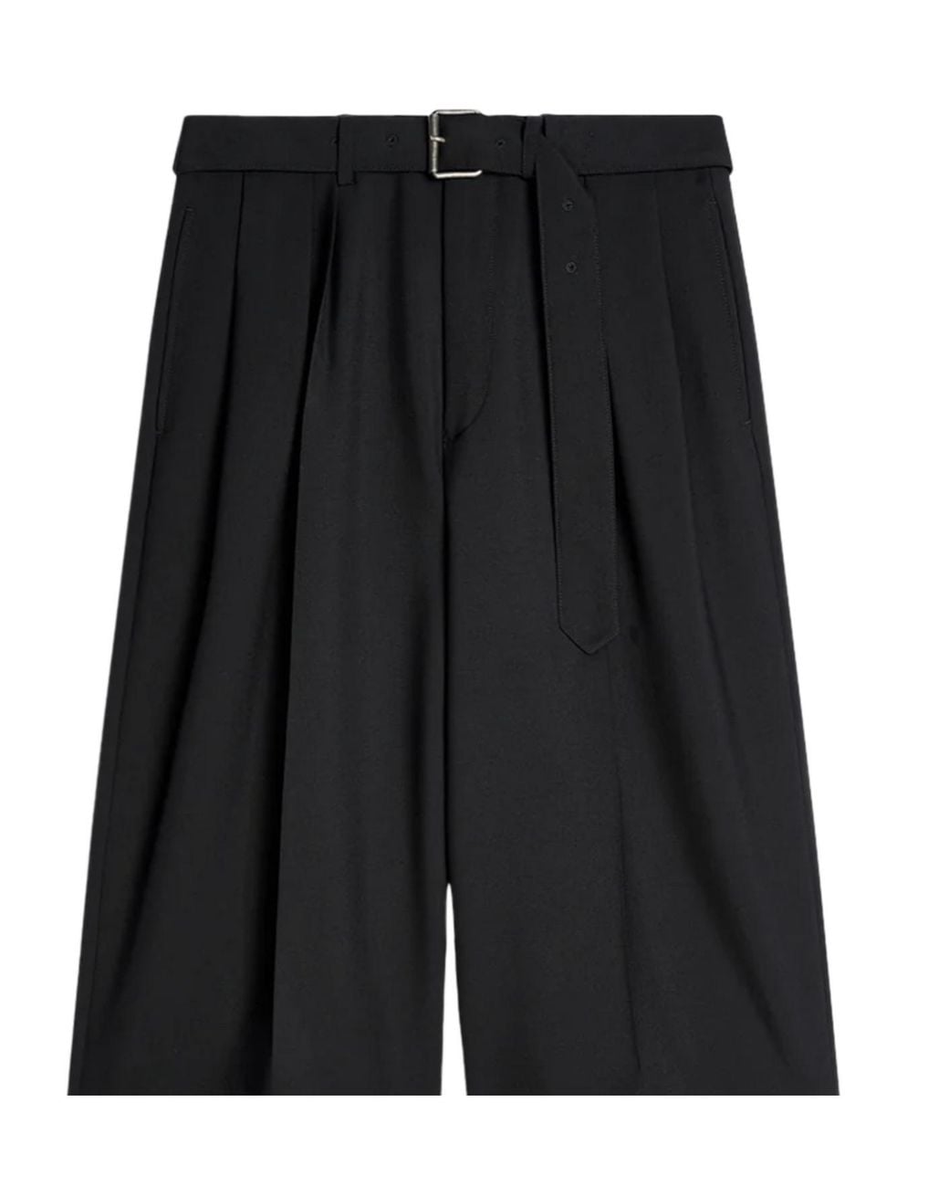 Dries Van Noten Black Belted Shorts for men