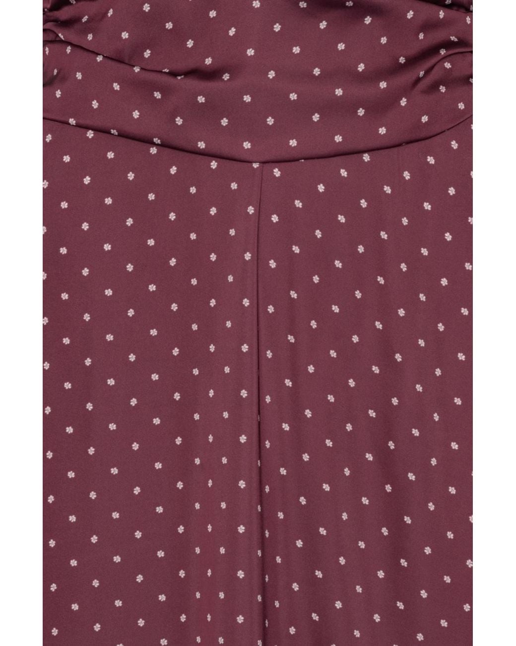 ROTATE BIRGER CHRISTENSEN Purple Dot Halterneck Scarf Dress