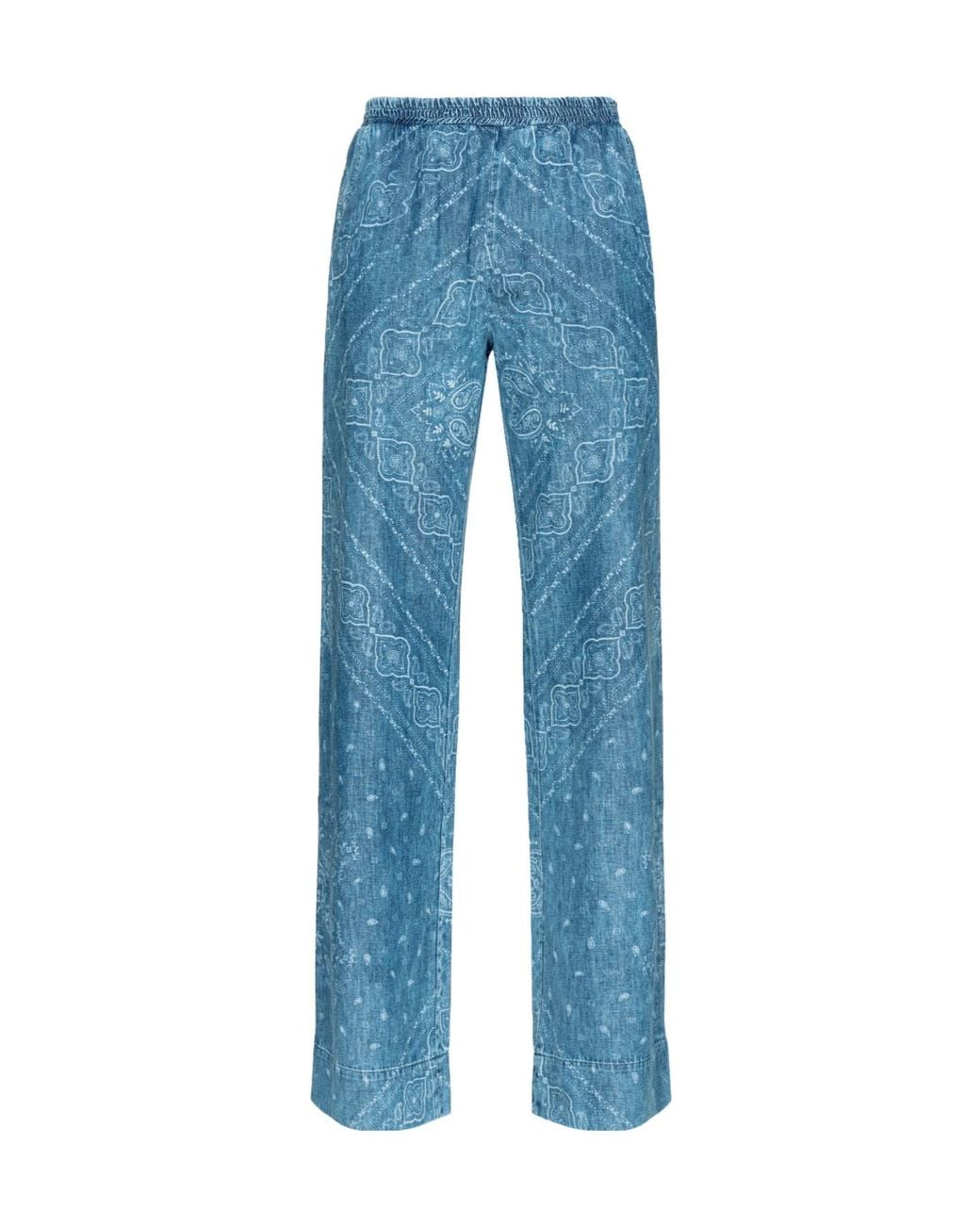Pinko Blue Namibia Wide-Leg Pants