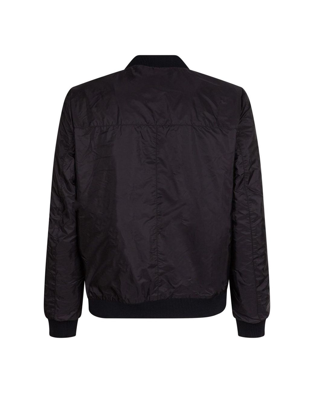 Prada Black Reversible Nappa Leather Bomber Jacket for men