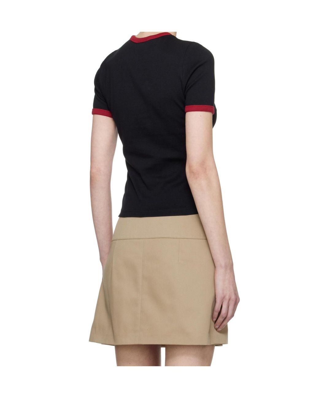Courreges Black Courrèges Heritage Crewneck T-Shirt