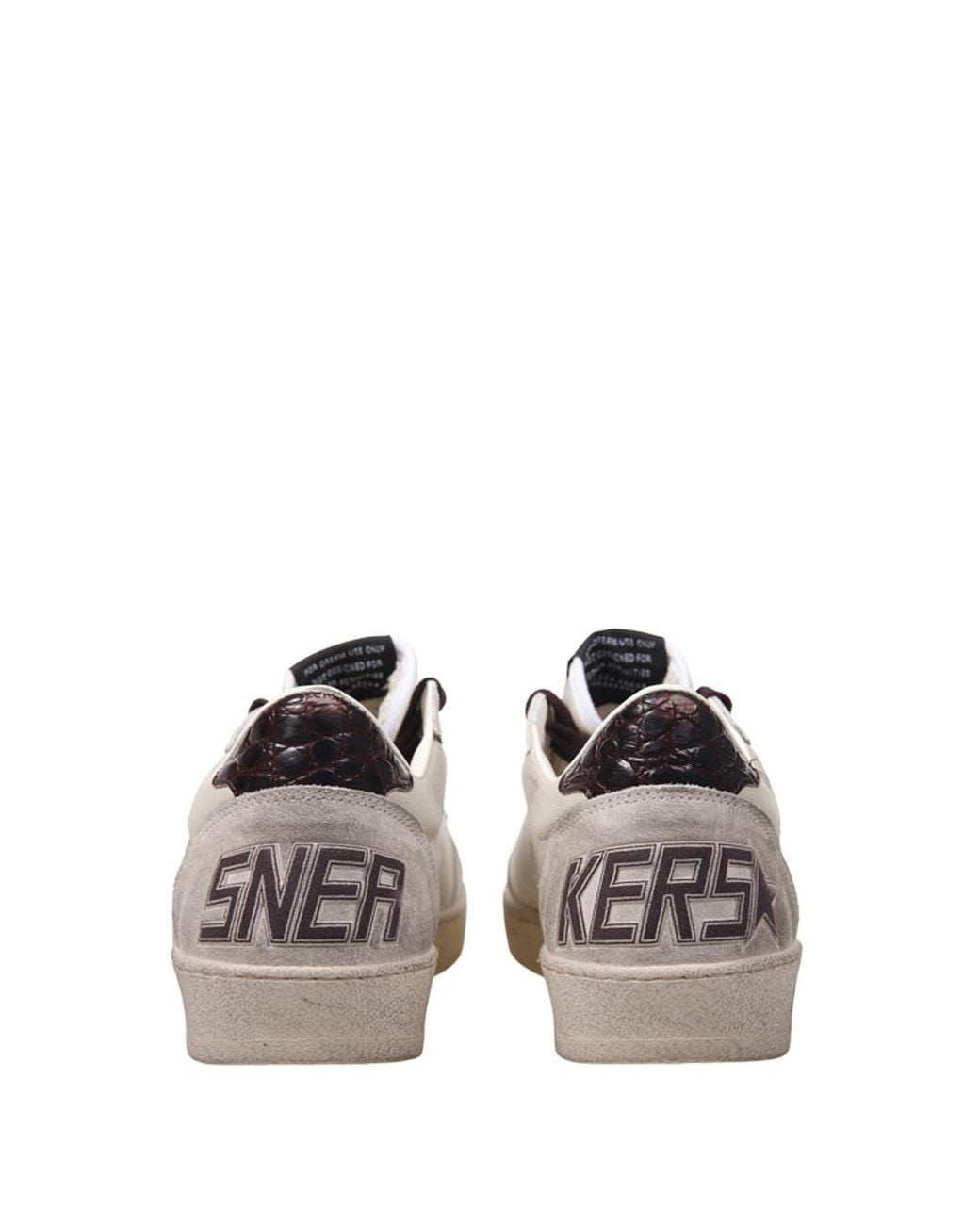 Golden Goose Deluxe Brand Brown Ball Star Low-Top Sneakers for men