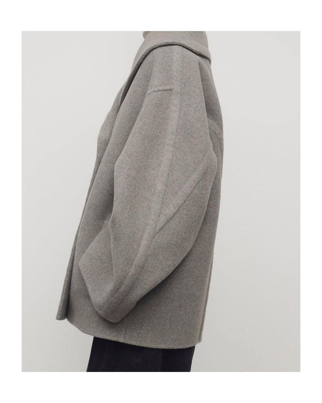 The Row Brown Temur Virgin Wool Coat