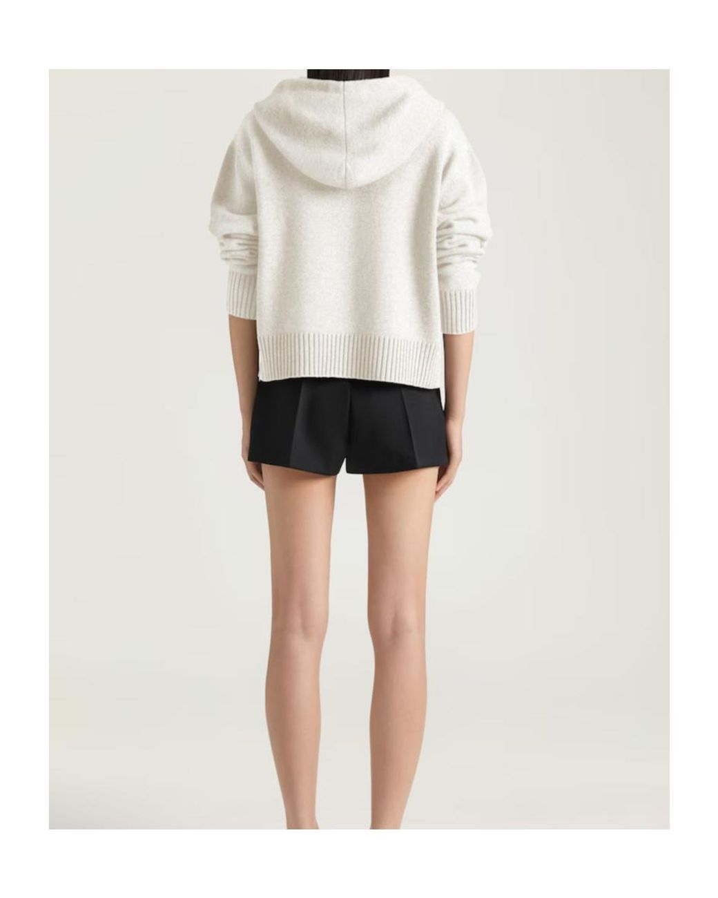 Givenchy White Paris Signature Embroidered Zipped Hoodie