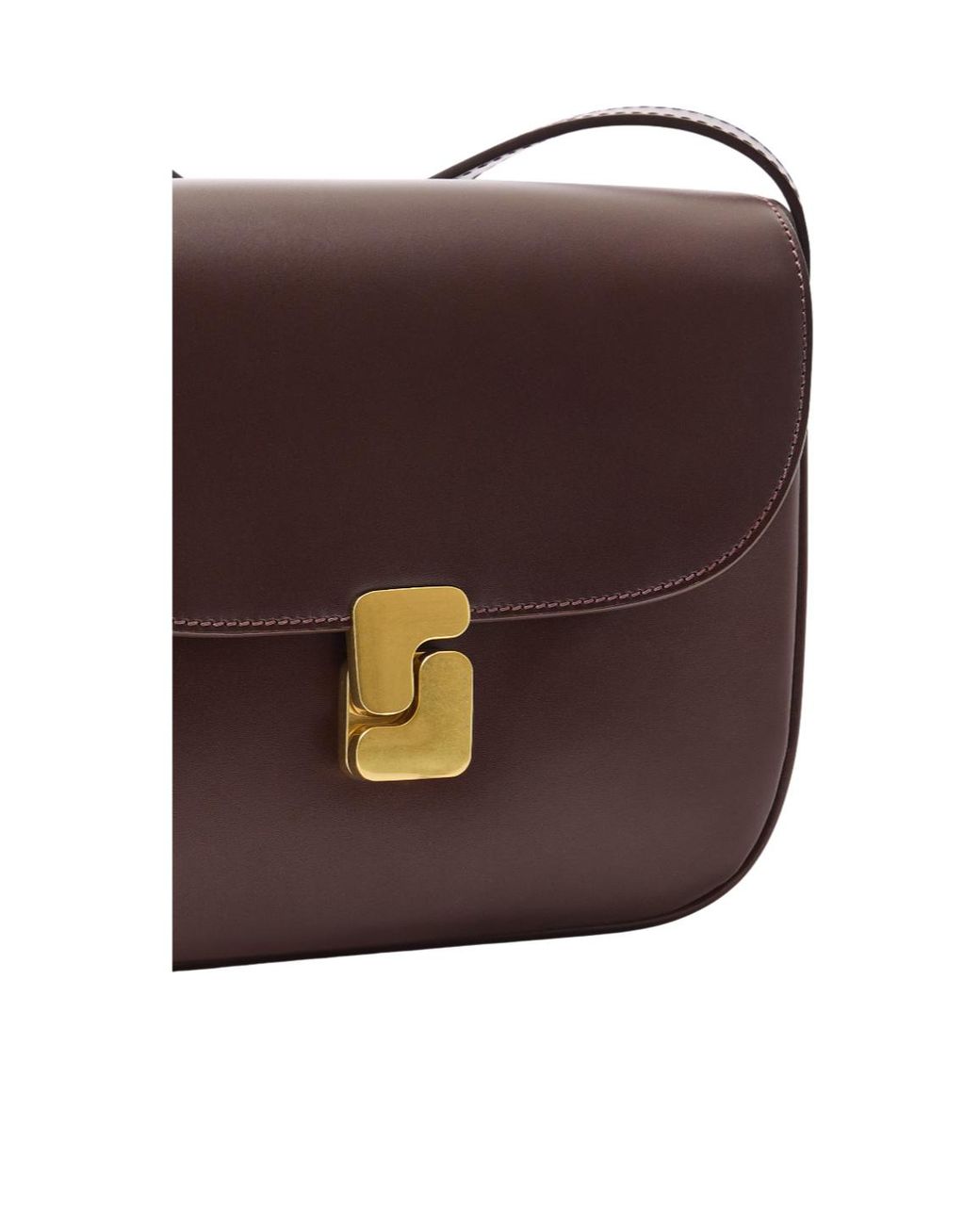Soeur Brown Flap Shoulder Bag